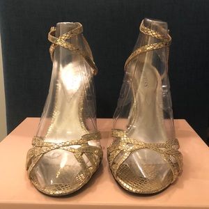 GUESS Gold Metallic Sandals
